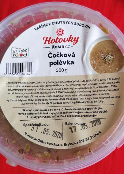 Fotografie - Hotovky čočková polévka Košík.cz