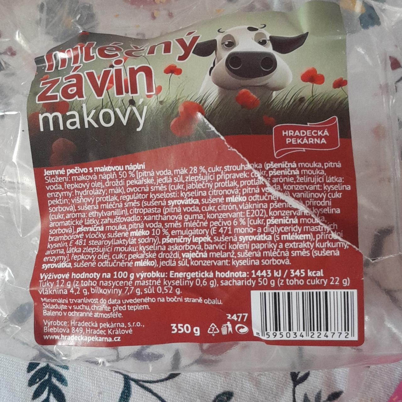 Fotografie - Mléčný závin makový Hradecká pekárna