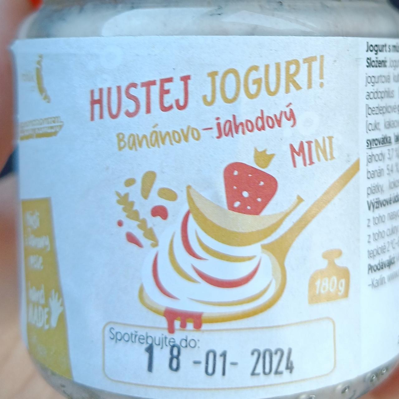 Fotografie - Hustej jogurt Banánovo-jahodový Rohlik.cz