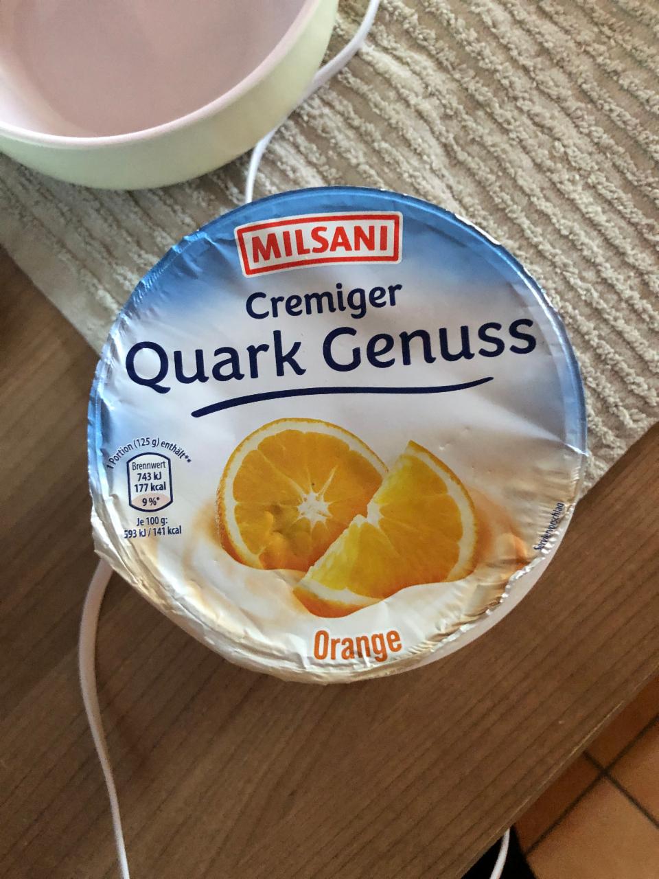 Fotografie - Cremiker Quark Genuss Orange Milsani