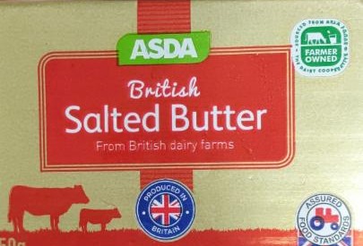 Fotografie - British salted butter Asda