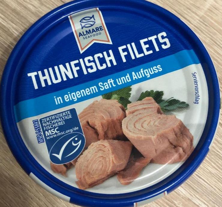 Fotografie - Thunfish filets in eigenem Saft und Aufguss Almare Seafood