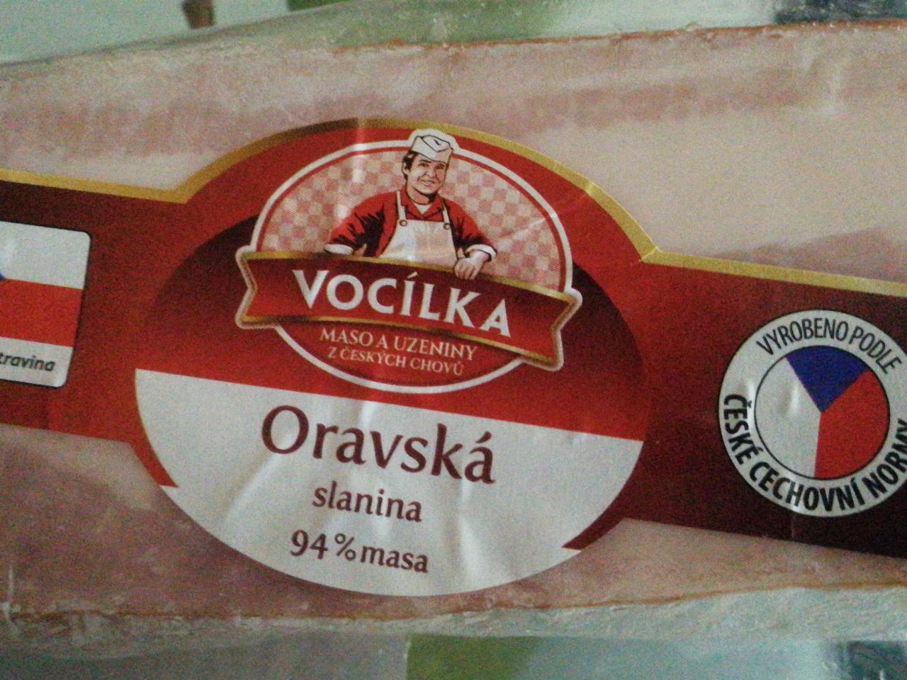 Fotografie - Oravská slanina 94% masa vcelku Vocílka