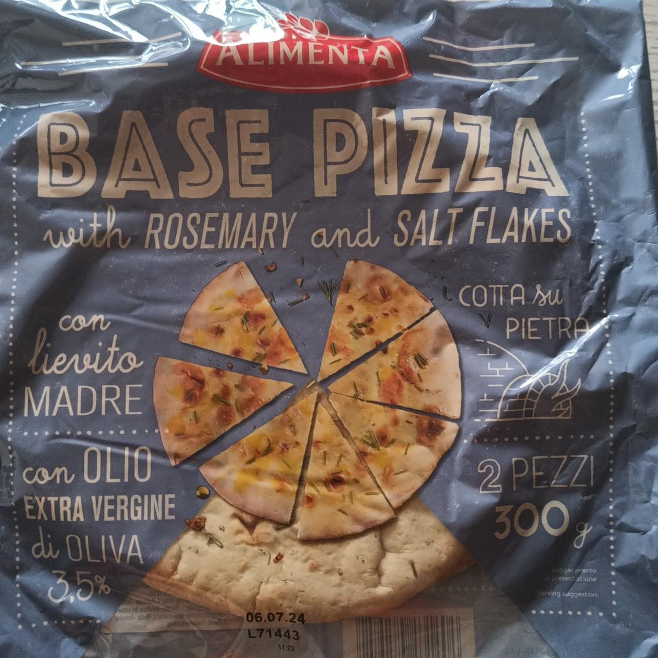 Fotografie - Base Pizza with rosemary and salt flakes Alimenta