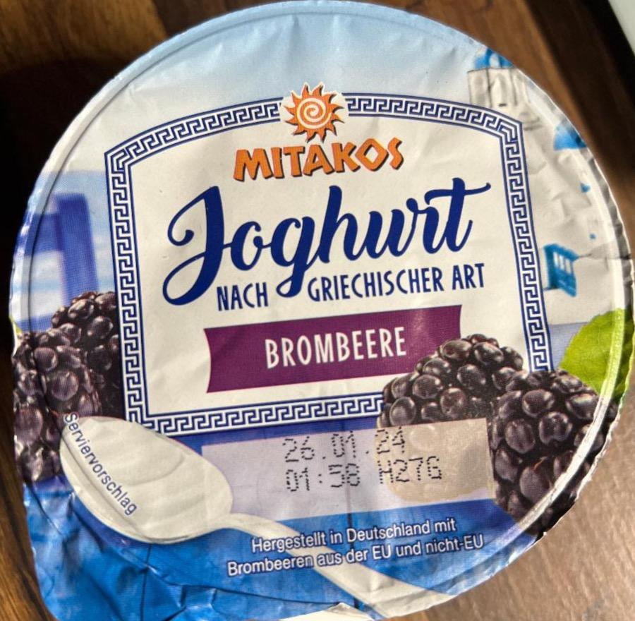 Fotografie - Joghurt nach griechischer art Brombeere Mitakos