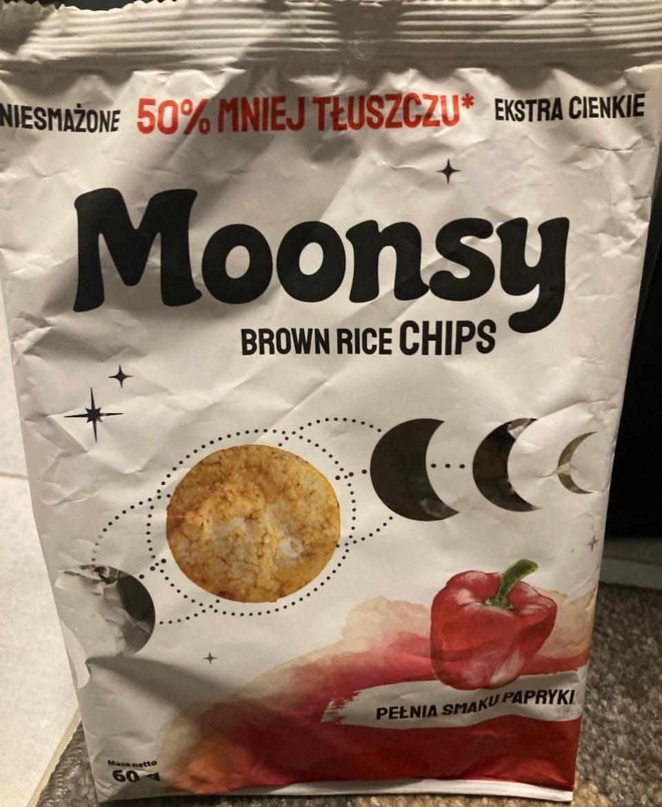 Fotografie - Brown Rice Chips o smaku papryki Moonsy