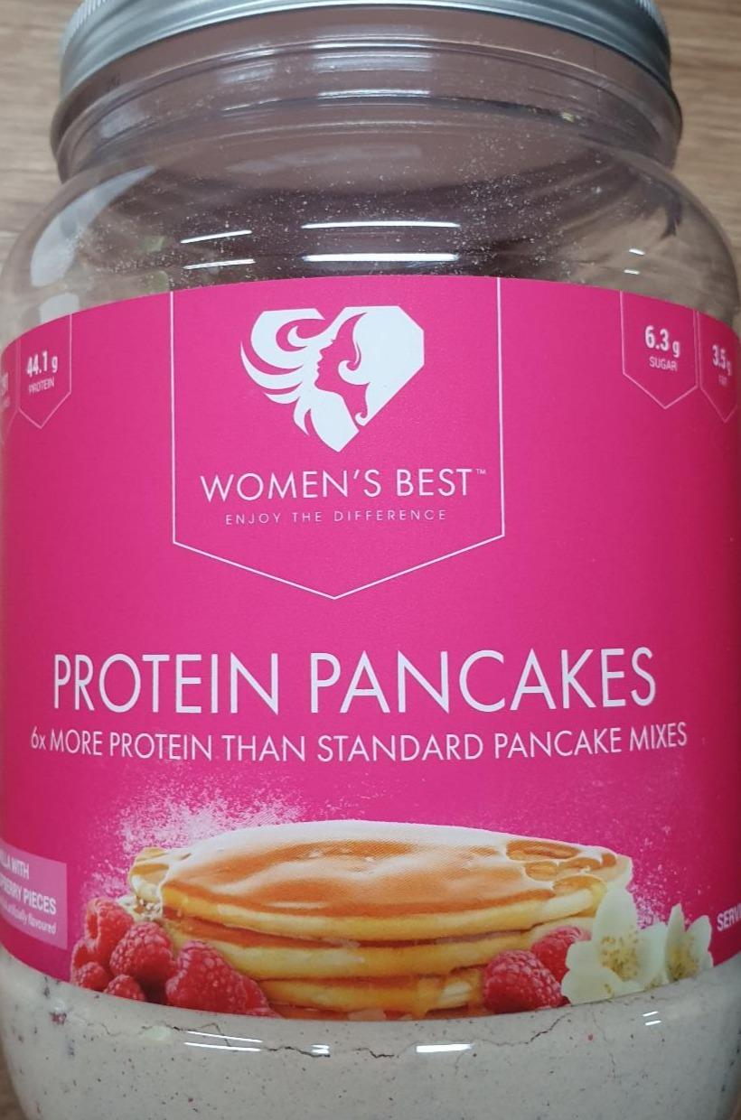 Fotografie - Protein pancakes vanilla with raspberry pieces Womens Best