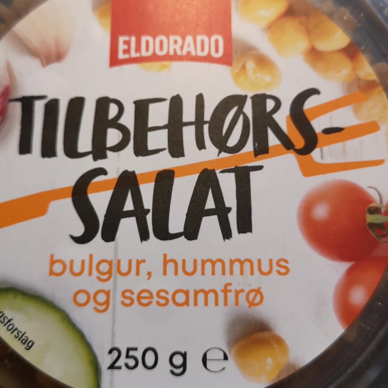 Fotografie - Tilbehørs salat Bulgur, Hummuss og sesamfrø Eldorado