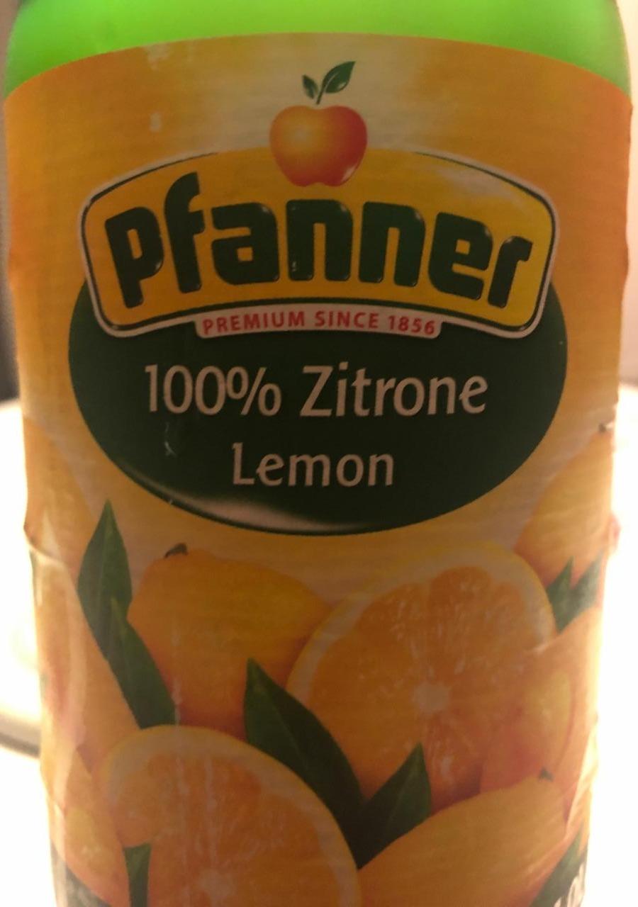 Fotografie - 100% citronová šťáva Pfanner