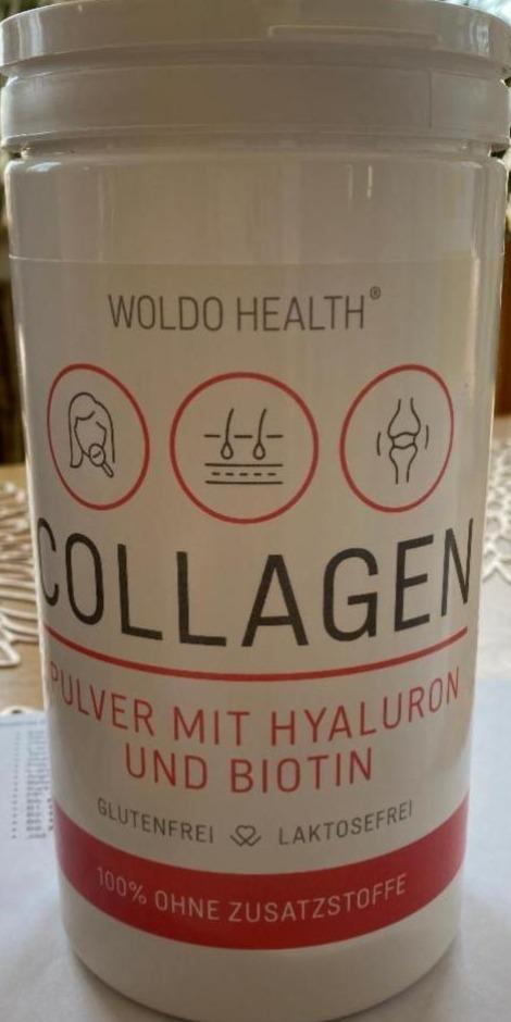 Fotografie - Collagen pulver mit Hyaluron und Biotin Woldo Health