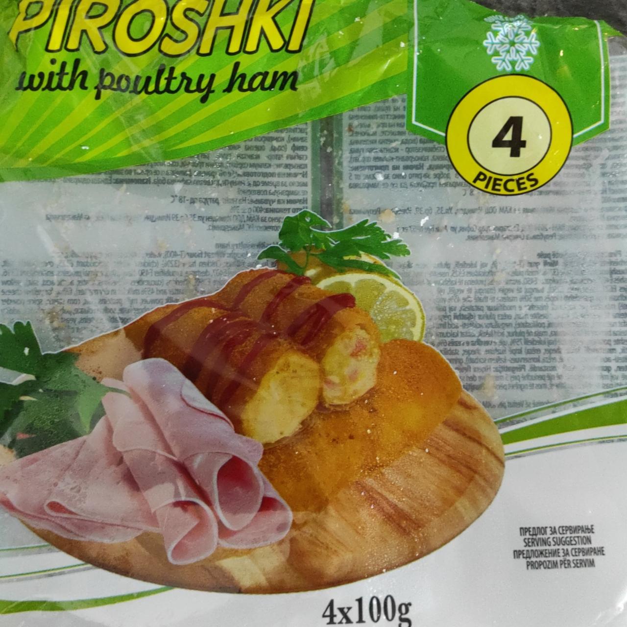 Fotografie - Piroshki with poultry ham