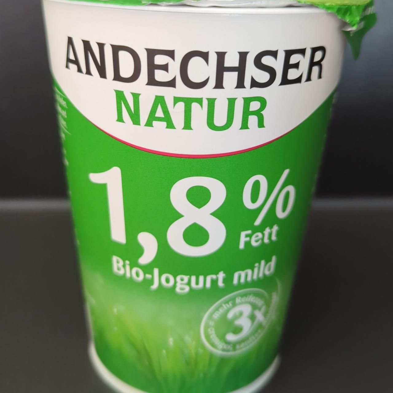 Fotografie - Bio-Jogurt mild 1,8% Andechser natur