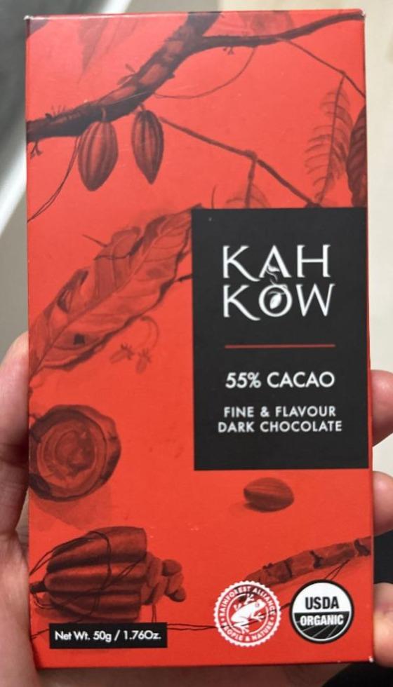 Fotografie - 55% cacao fine & flavour Dark Chocolate Kah Kow