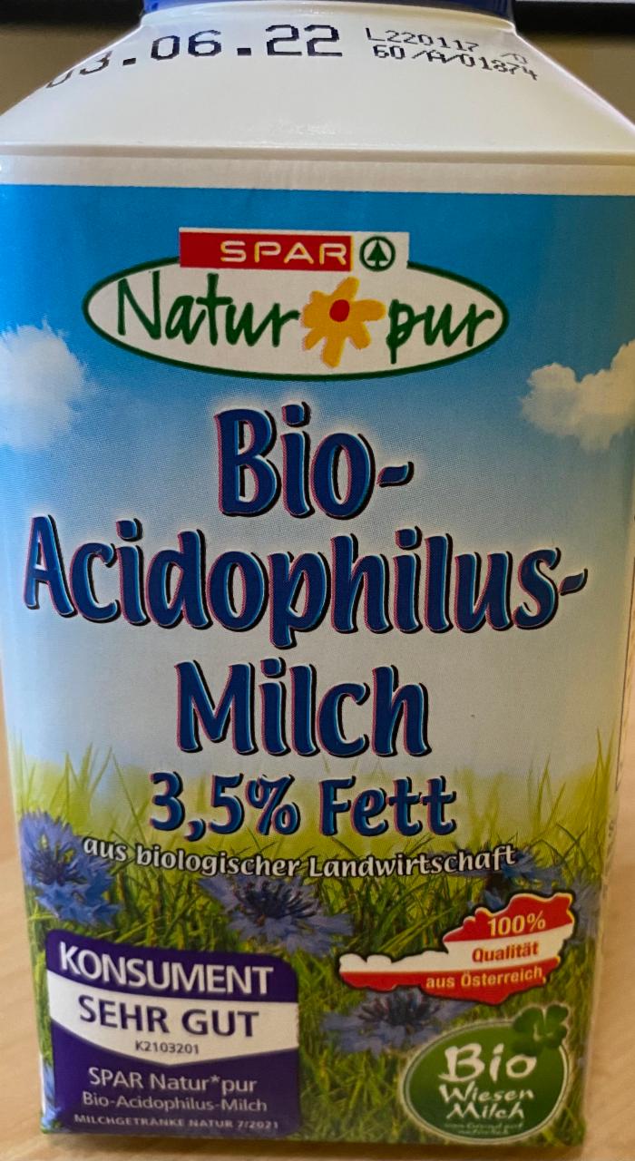 Fotografie - Bio-Acidophilus-Milch 3,5% Fett Spar Natur pur