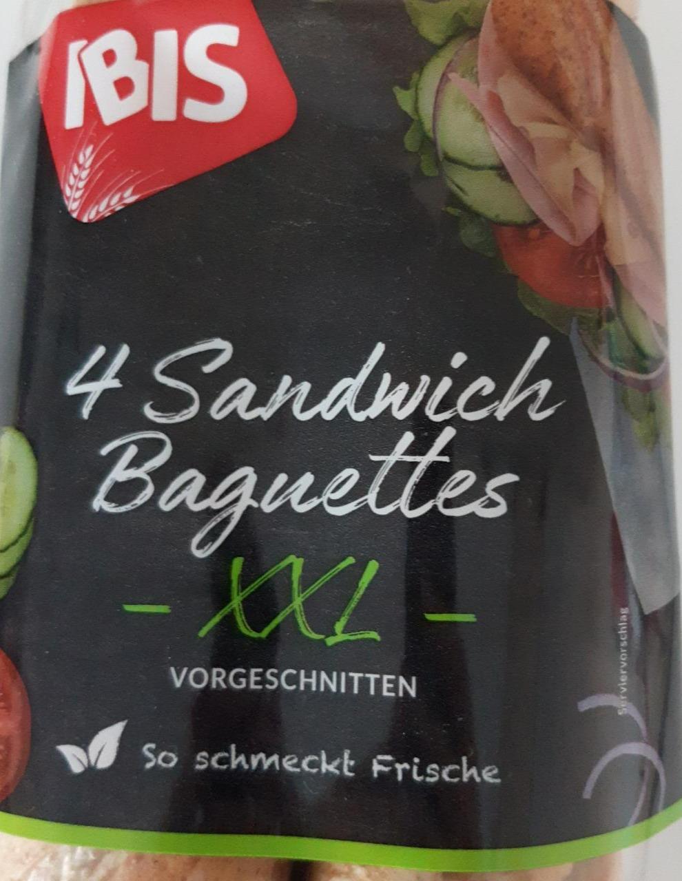 Fotografie - 4 sandwich baguettes xxl IBIS