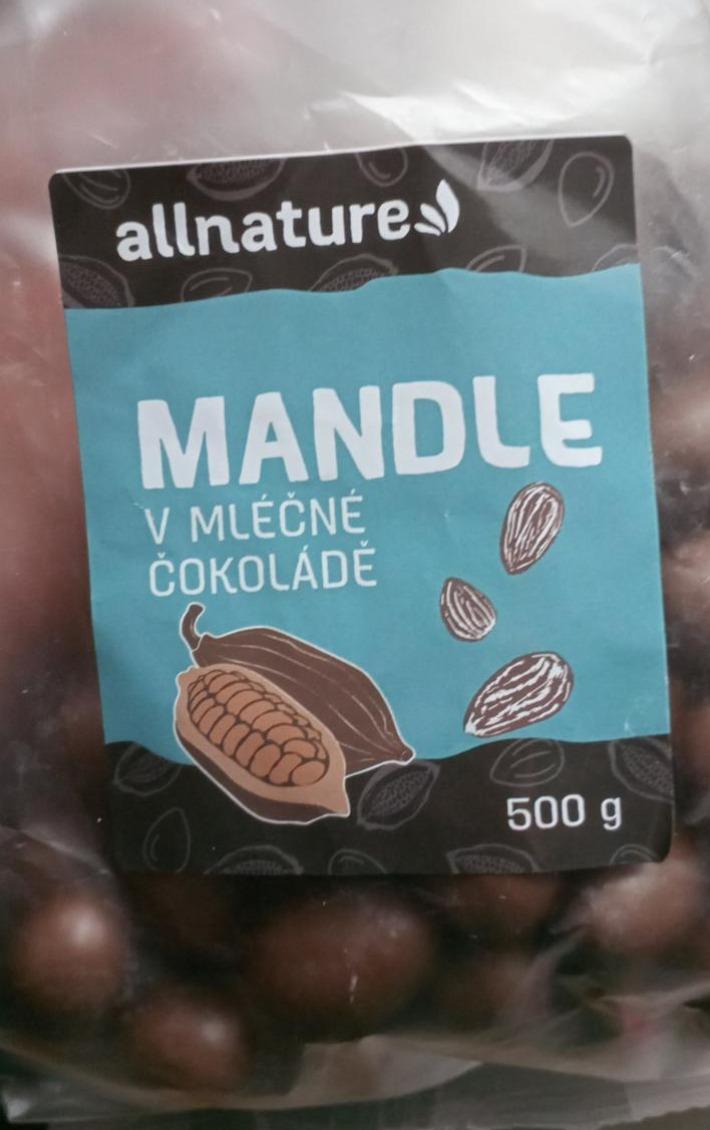 Fotografie - Mandle v mléčné čokoládě Allnature