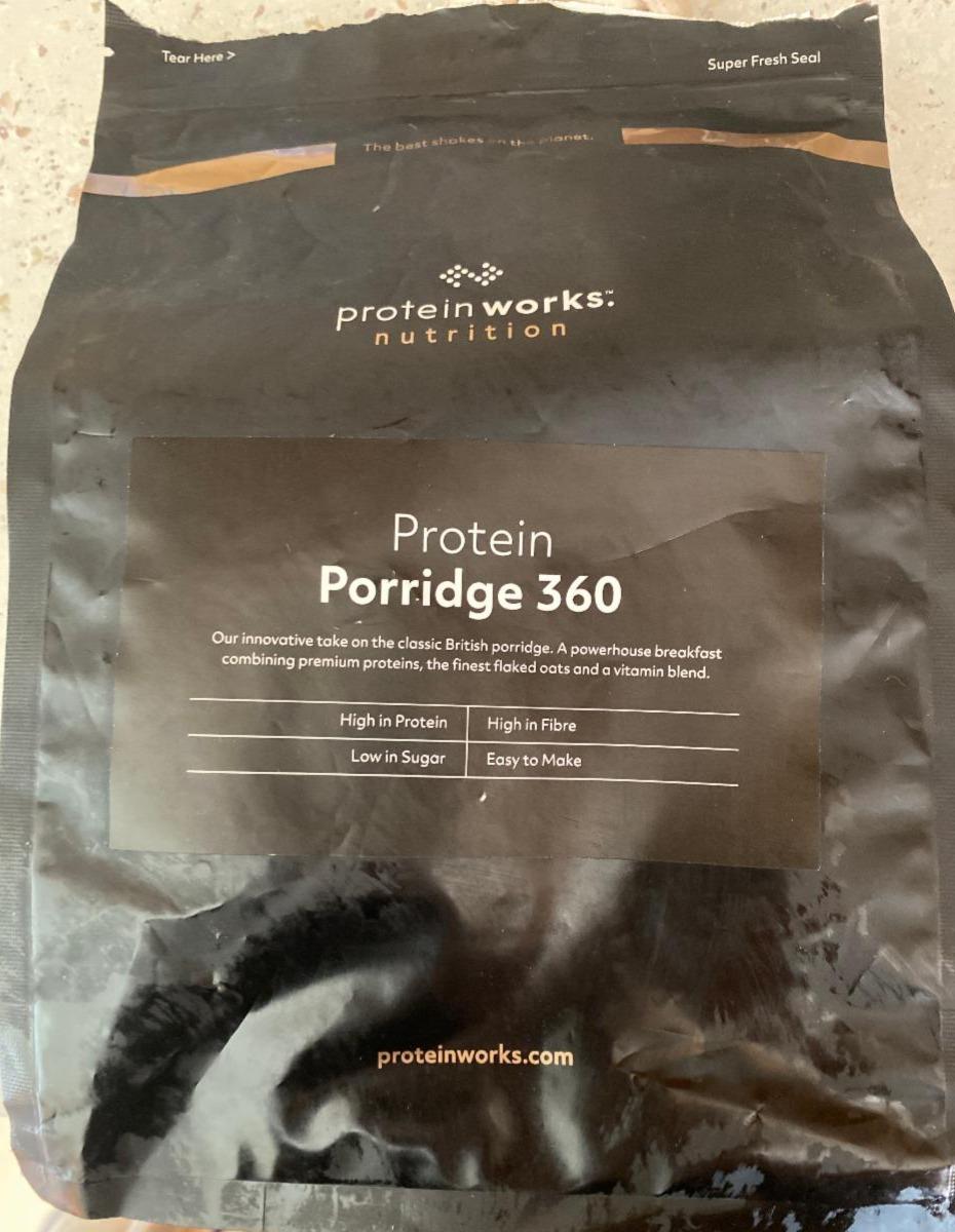 Fotografie - Protein Porridge 360 Apple&Cinnamon protein works nutrition
