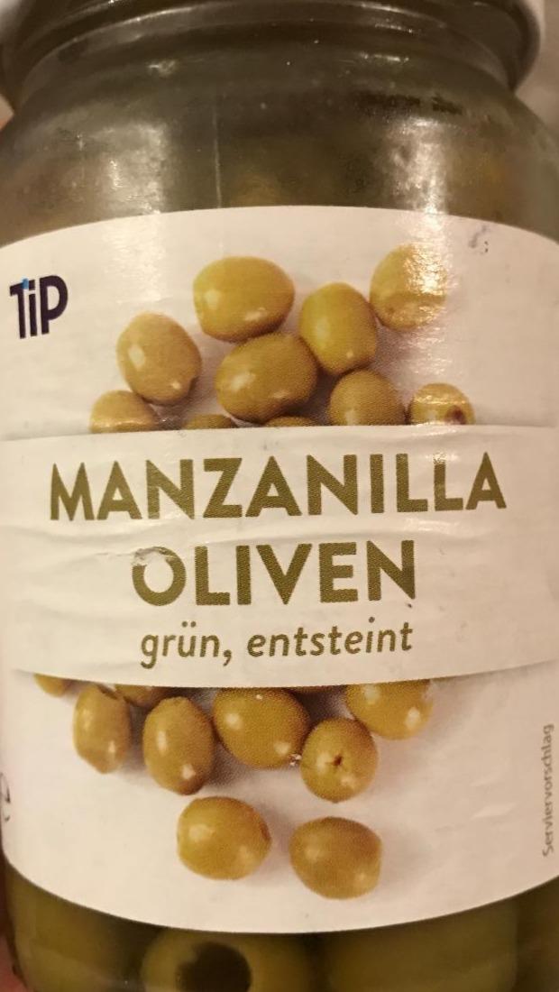 Fotografie - Manzanilla oliven grün tip