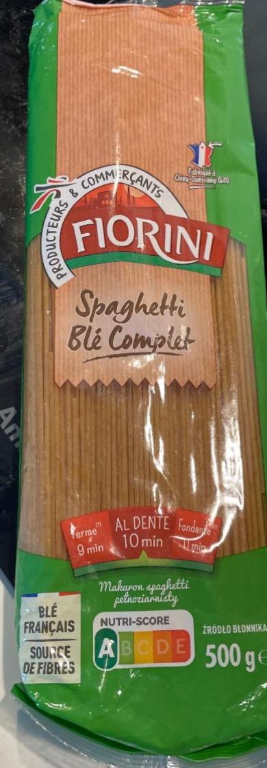 Fotografie - Spaghetti Blé Complet Fiorini