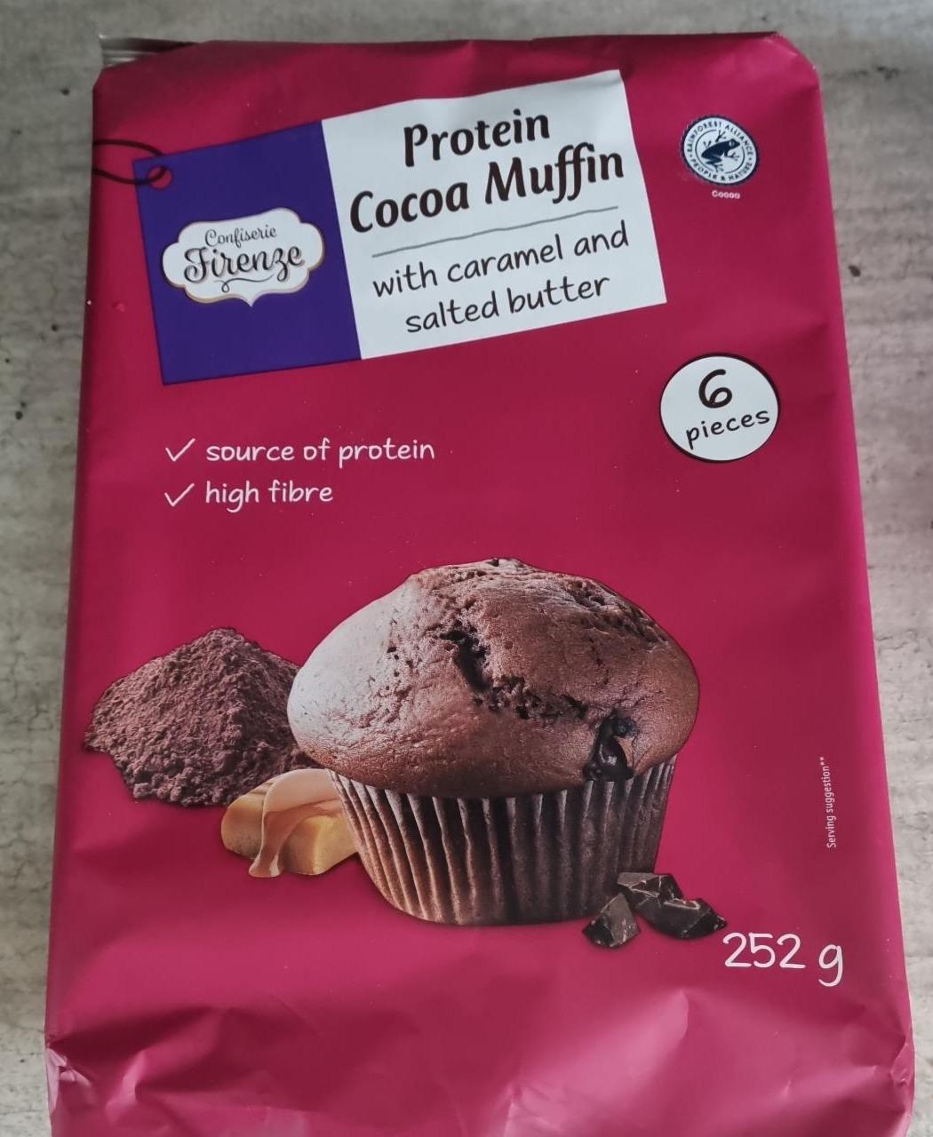 Fotografie - Protein Cocoa Muffin with caramel and salted butter Confiserie Firenze