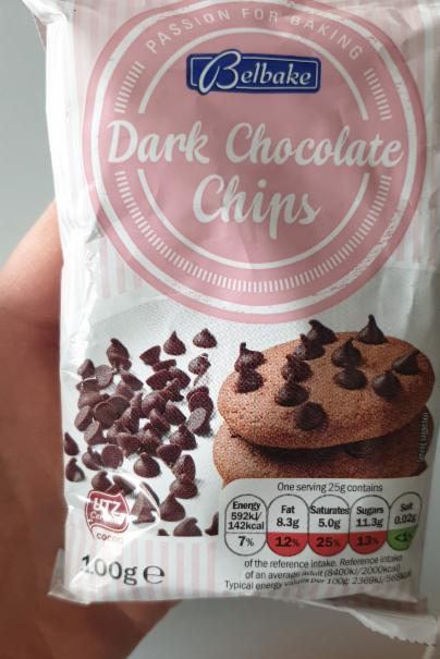 Fotografie - dark chocolate chips Belbake