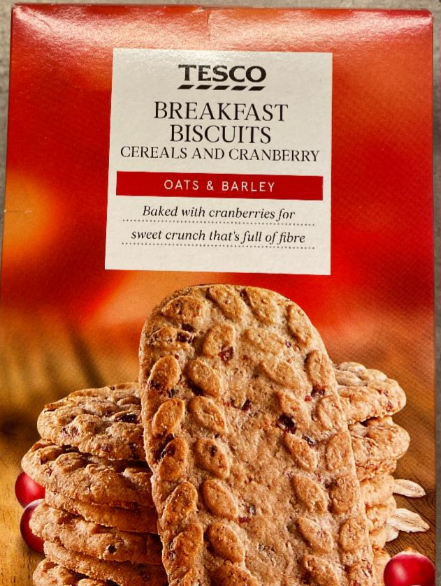 Fotografie - Breakfast Biscuits Cereals & Cranberry Tesco