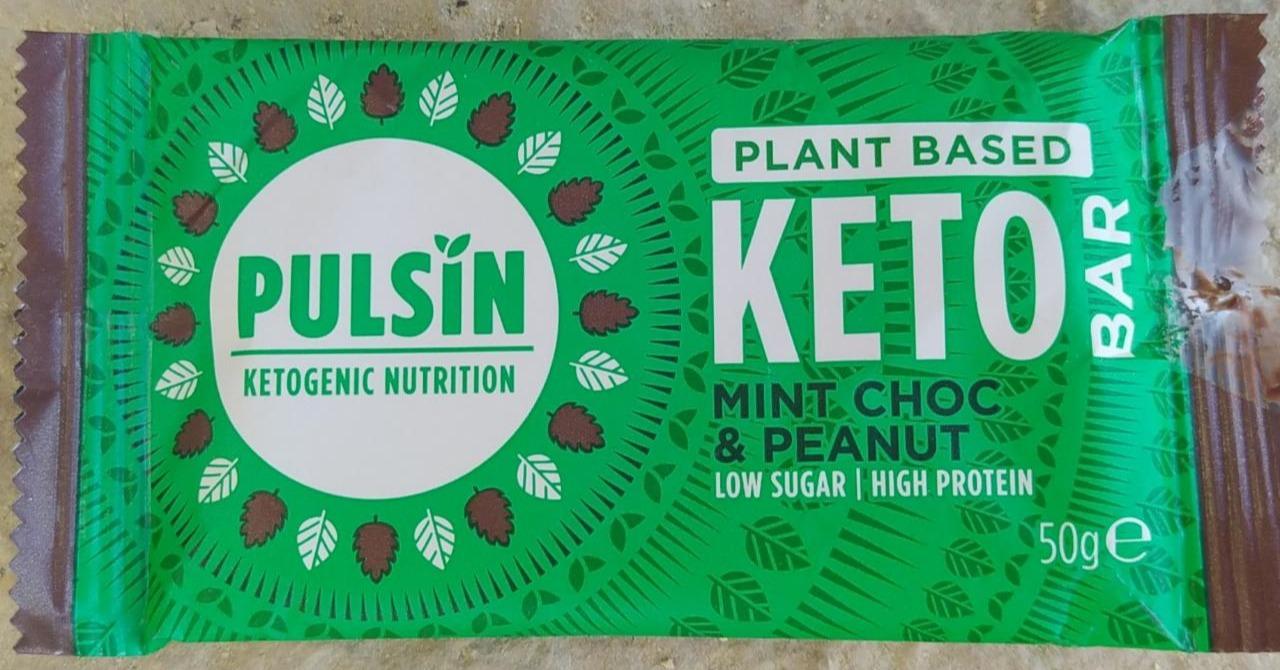 Fotografie - Plant Based Keto Bar Mint Choc & Peanut Pulsin