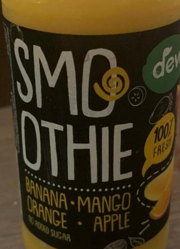 Fotografie - Smoothie 100% fresh banana mango orange apple Deva