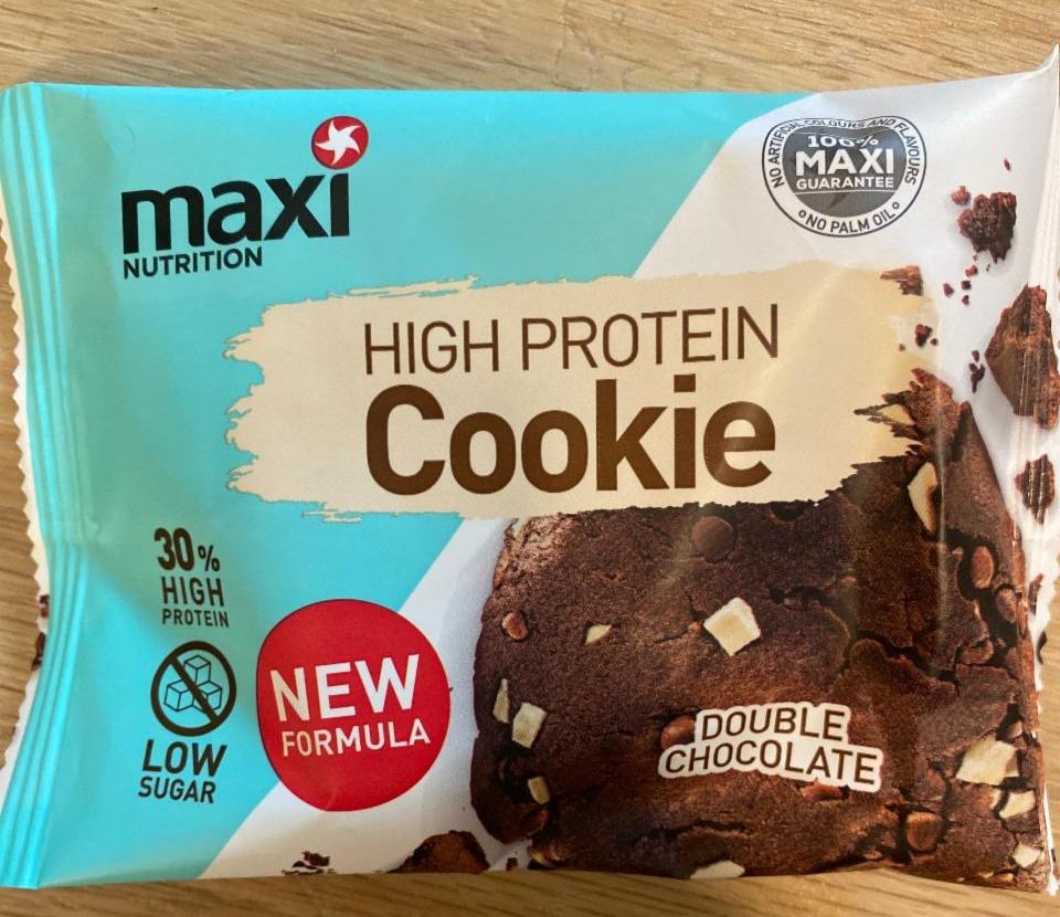 Fotografie - High Protein Cookie Double Chocolate Maxi Nutrition