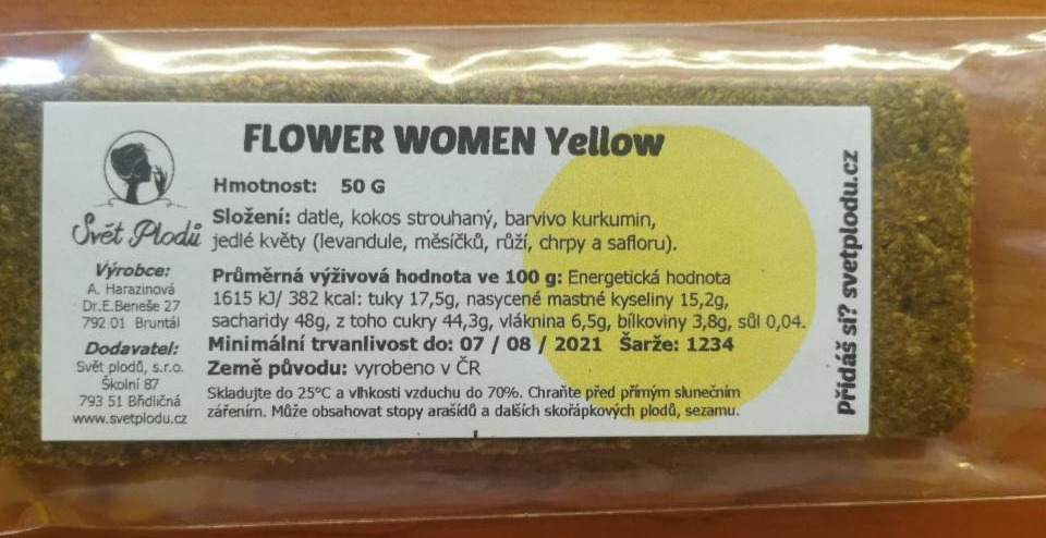 Fotografie - Flower Women yellow Svět plodů