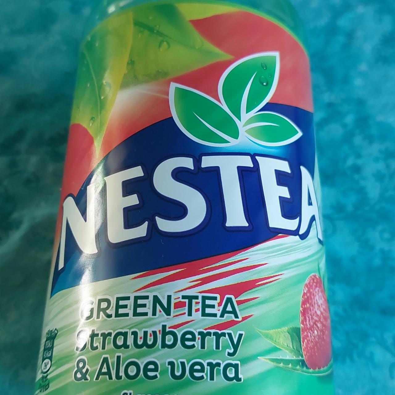 Fotografie - Nestea Green Tea Strawberry & Aloe vera flavour Nestlé