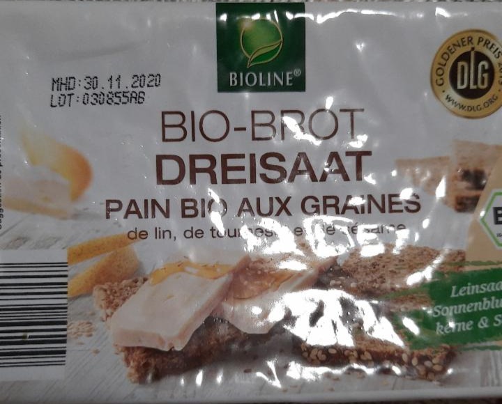 Fotografie - Bio žitný celozrnny chléb se lnénými, slunečnicovými a sezamovými semínky Bioline