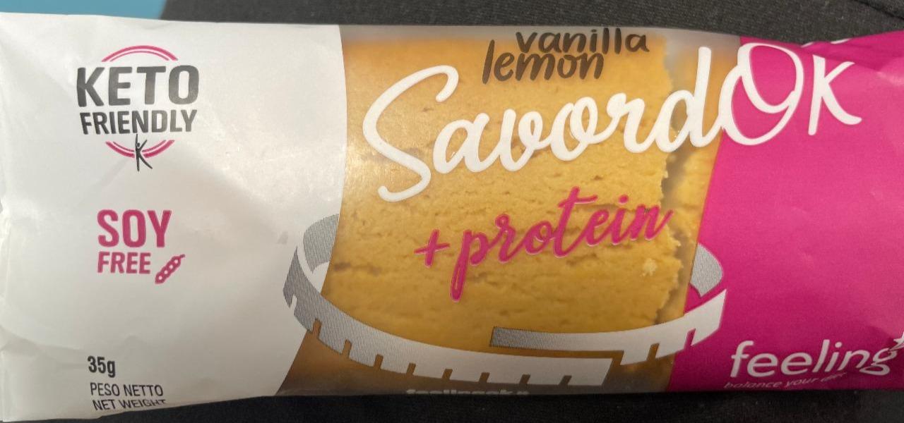 Fotografie - SavordOk+protein vanilla lemon Feeling ok
