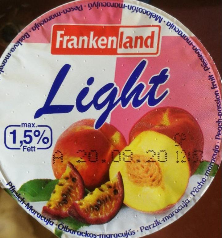 Fotografie - Light 1,5% jogurt broskev maracuja Frankenland