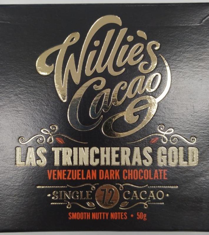 Fotografie - Las Trincheras Gold Venezuelan Dark Chocolate 72% Willie's Cacao