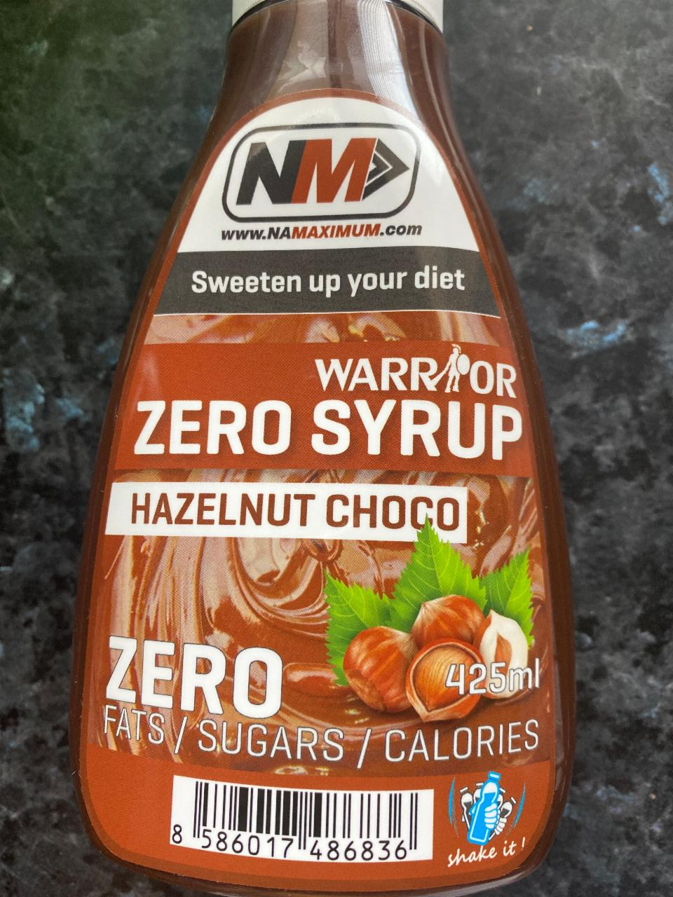 Fotografie - Warrior zero syrup Hazelnut Choco