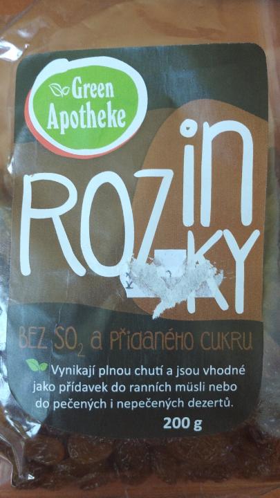 Fotografie - Rozinky bez SO a přidaného cukru Green Apotheke