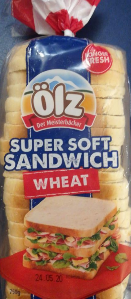 Fotografie - Super soft sandwich wheat Ölz Der Meisterbäcker