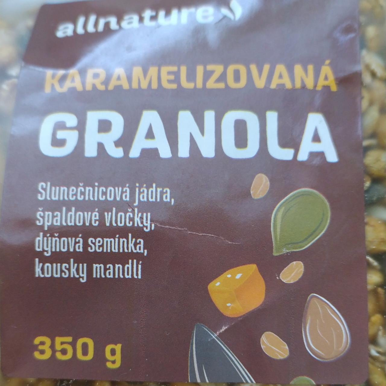 Fotografie - granola karamelizovana Allnature