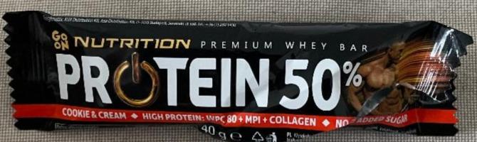 Fotografie - GO ON Nutrition protein 50% cookie and cream