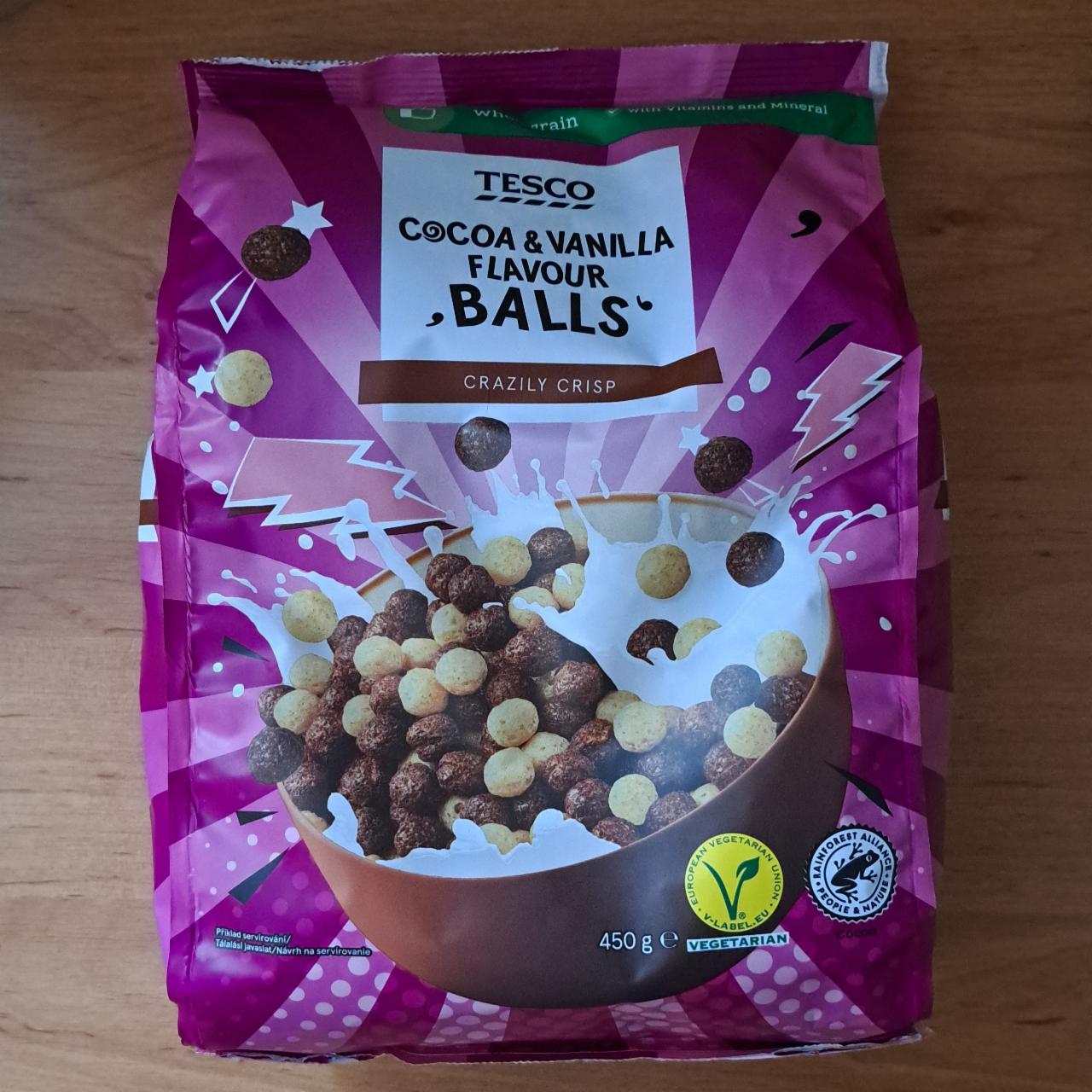 Fotografie - Cocoa & Vanilla flavour Balls Tesco