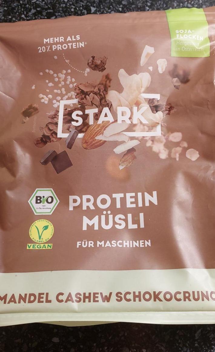 Fotografie - Bio Protein Müsli für Maschinen Mandel Cashew Schokocrunch Stark
