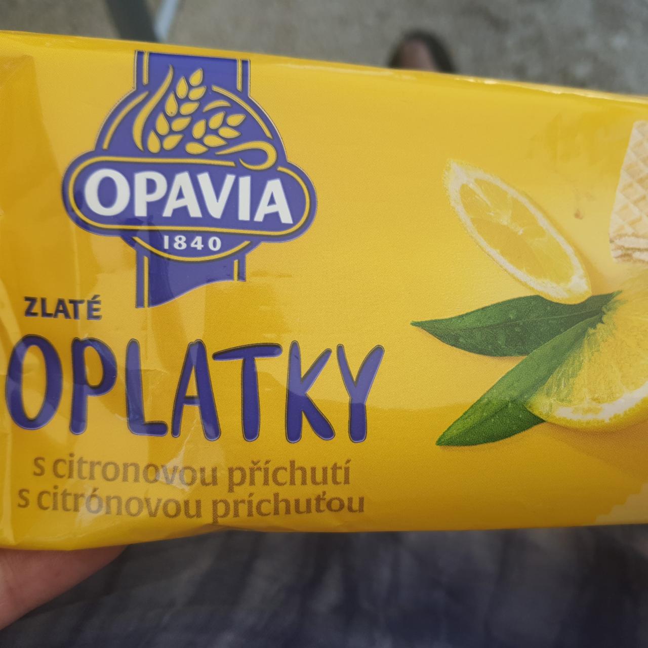 Fotografie - Zlaté oplatky s citronovou příchutí Opavia