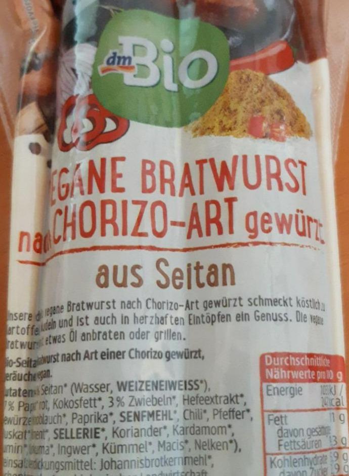 Fotografie - Vegane Bratwurst nach chorizo-art gewürzt aus seitan dmBio