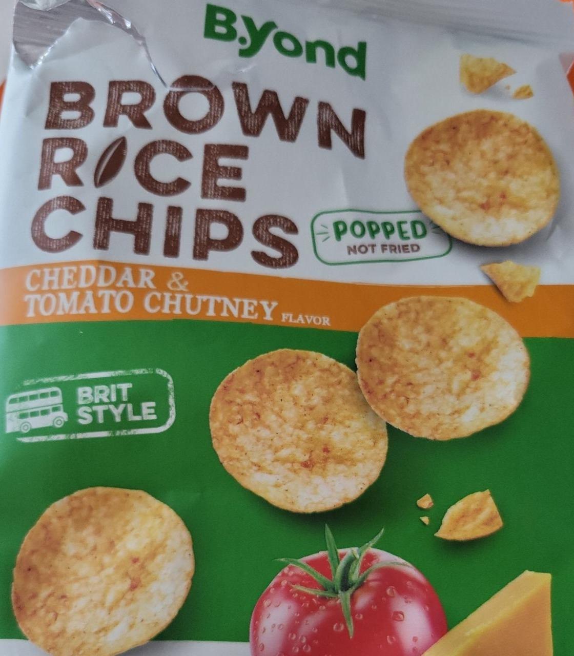 Fotografie - Brown Rice Chips cheddar & tomato chutney B.yond