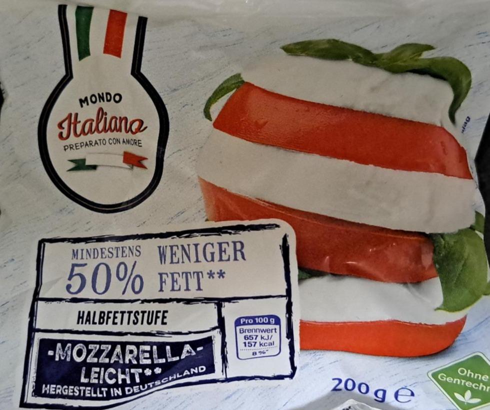 Fotografie - Mozzarella light 50% weniger fett Mondo Italiano