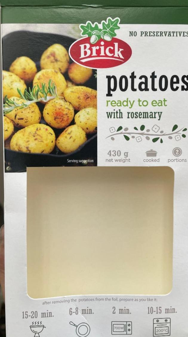 Fotografie - Potatoes with rosemary Brick