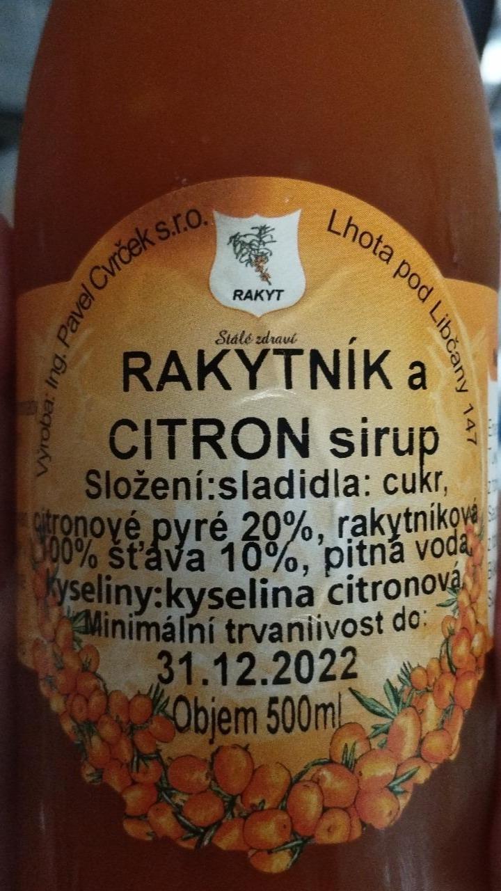 Fotografie - Rakytník a citron sirup Pavel Cvrček