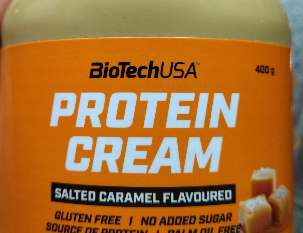 Fotografie - protein cream Salted caramel Biotech USA