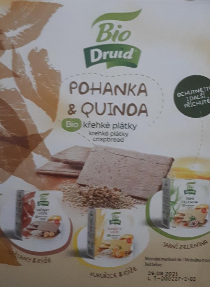Fotografie - křehké plátky pohanka a quinoa Druid